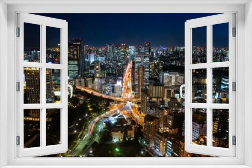 Fototapeta Naklejka Na Ścianę Okno 3D - 東京 夜景 もう一つの東京タワー