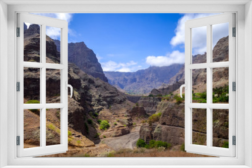 Fototapeta Naklejka Na Ścianę Okno 3D - Mountains landscape in Santo Antao island, Cape Verde
