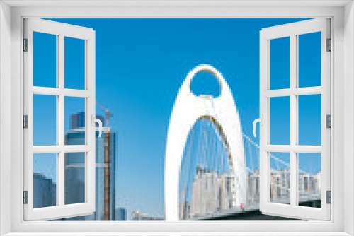 Fototapeta Naklejka Na Ścianę Okno 3D - The skyline of modern architecture in Guangzhou, China..
