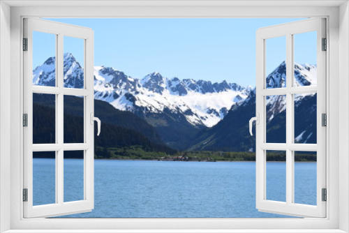 Fototapeta Naklejka Na Ścianę Okno 3D - Beautiful Mountain and Snow scenery in Alaska