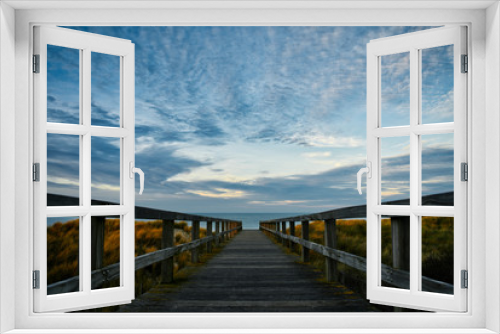Fototapeta Naklejka Na Ścianę Okno 3D - Steg in De Haan