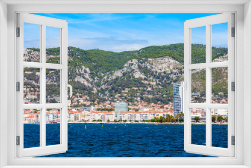 Fototapeta Naklejka Na Ścianę Okno 3D - Toulon city panoramic view, France