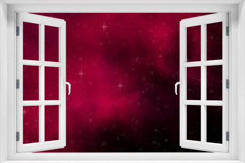 Fototapeta Naklejka Na Ścianę Okno 3D - Colorful and beautiful space background. Outer space. Starry outer space texture. Templates, red background Design of websites, mobile devices and applications. 3D illustration