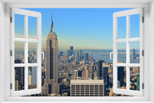 Fototapeta Naklejka Na Ścianę Okno 3D - Aerial view of Manhattan