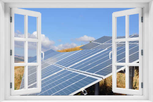 Fototapeta Naklejka Na Ścianę Okno 3D - Solaranlagen