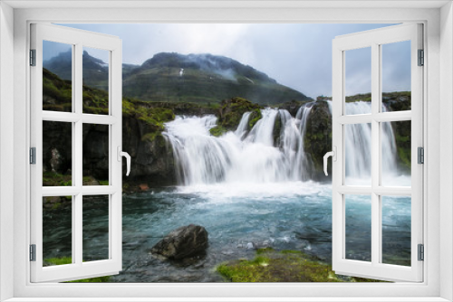 Fototapeta Naklejka Na Ścianę Okno 3D - Waterfalls in Iceland