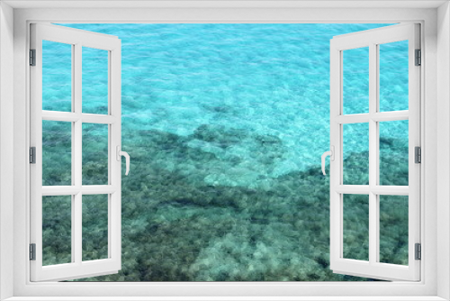 Fototapeta Naklejka Na Ścianę Okno 3D - Shining and ripple blue water background