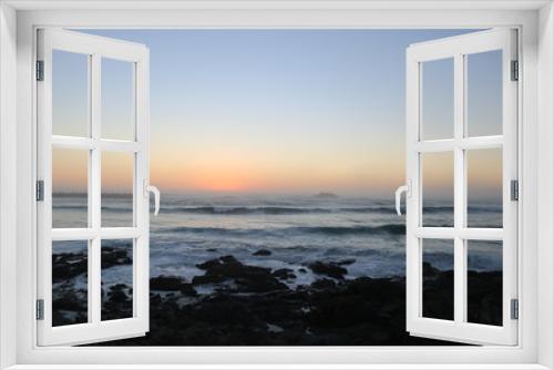 Fototapeta Naklejka Na Ścianę Okno 3D - Spectacular sunset over the sea at Yzerfonteint, Western Cape, South Africa