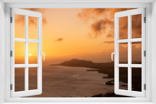 Fototapeta Naklejka Na Ścianę Okno 3D - Sunset over the Pacific.