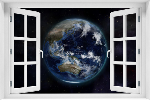 Fototapeta Naklejka Na Ścianę Okno 3D - Illustration of the earth in space