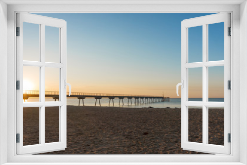 Fototapeta Naklejka Na Ścianę Okno 3D - dawn in a beach of spain