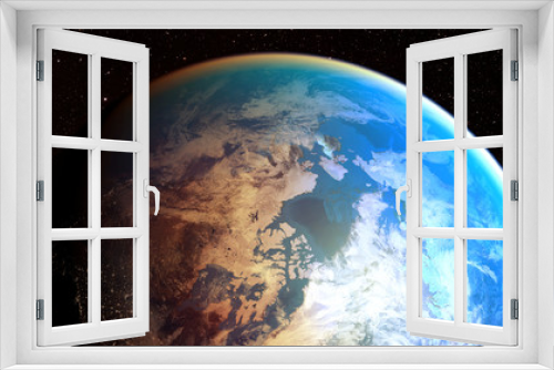 Fototapeta Naklejka Na Ścianę Okno 3D - 3D illustration - space planet Earth - Elements of this image furnished by NASA
