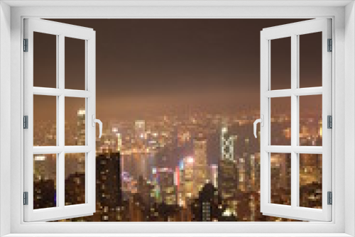 Fototapeta Naklejka Na Ścianę Okno 3D - 100万ドルの夜景？物価　高っ！！香港