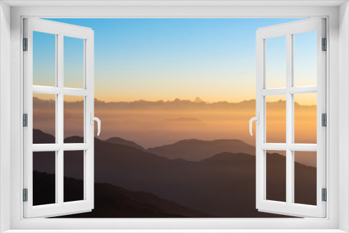Fototapeta Naklejka Na Ścianę Okno 3D - Himalayas morning panorama landscape