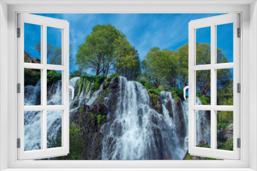 Fototapeta Naklejka Na Ścianę Okno 3D - Shaqi waterfall  in Sisian Armenia