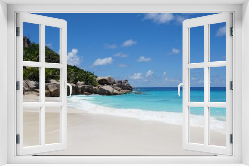 Fototapeta Naklejka Na Ścianę Okno 3D - tropical seychelles island