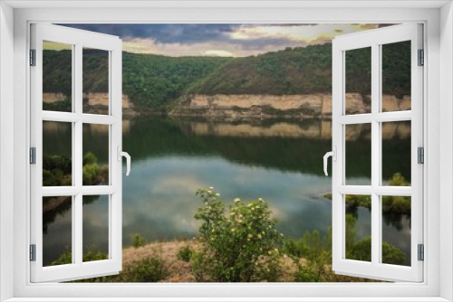 Fototapeta Naklejka Na Ścianę Okno 3D - Panorama of a winding Dniester River