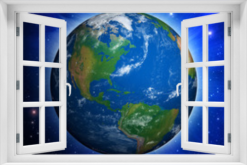 Fototapeta Naklejka Na Ścianę Okno 3D - Planet Earth showing North America