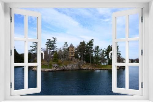 Fototapeta Naklejka Na Ścianę Okno 3D - A small island in Saint Lawrence River