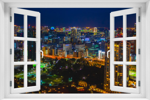 Fototapeta Naklejka Na Ścianę Okno 3D - 東京都心部の風景