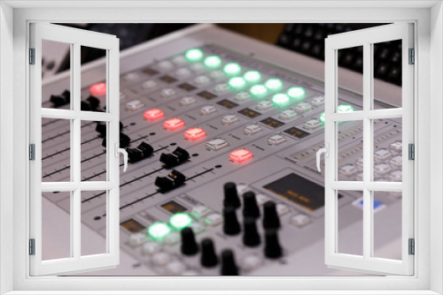 desktop digital broadcast audio mixing console