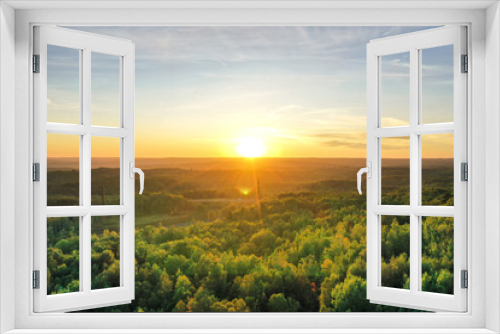 Fototapeta Naklejka Na Ścianę Okno 3D - Aerial Sunset