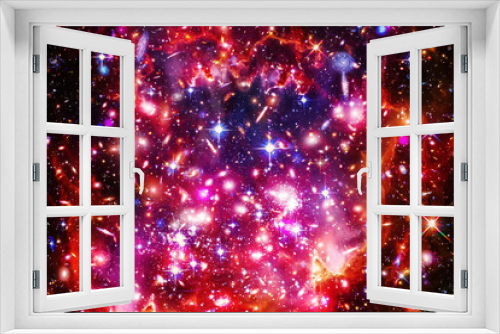Fototapeta Naklejka Na Ścianę Okno 3D - Space background with nebula and stars. The elements of this image furnished by NASA.