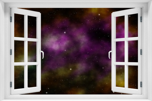 Fototapeta Naklejka Na Ścianę Okno 3D - Space scape illustration graphic design background