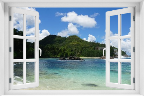 Fototapeta Naklejka Na Ścianę Okno 3D - tropical seychelles island