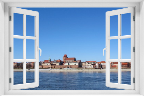 Fototapeta Naklejka Na Ścianę Okno 3D - old town landscape 