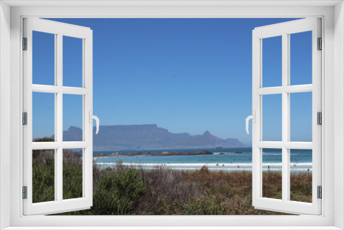 Fototapeta Naklejka Na Ścianę Okno 3D - Blouberg and Table Mountain