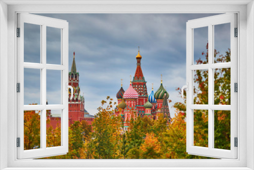 Fototapeta Naklejka Na Ścianę Okno 3D - Scenic view of Kremlin in Moscow, Russia