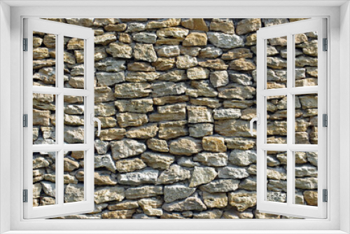 Fototapeta Naklejka Na Ścianę Okno 3D - stone wall texture