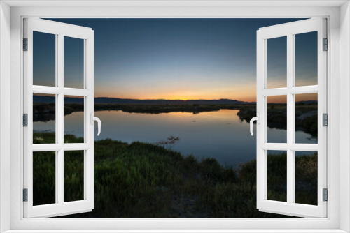 Fototapeta Naklejka Na Ścianę Okno 3D - Oasis Sunset