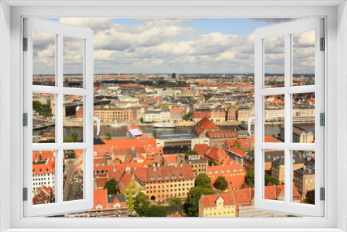 Fototapeta Naklejka Na Ścianę Okno 3D - Vue Panoramique Copenhague Danemark
