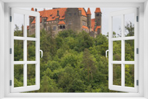 Fototapeta Naklejka Na Ścianę Okno 3D - Bouzov castle in Northern Moravia, Czech Republic