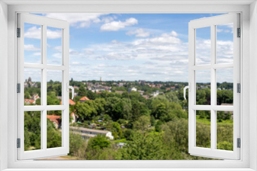 Fototapeta Naklejka Na Ścianę Okno 3D - Panoramic view of park area Ruhr area North Rhine Westphalia Gelsenkirchen