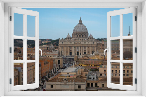 Fototapeta Naklejka Na Ścianę Okno 3D - St. Peter´s Basilica in Vatican, Rome. Italy
