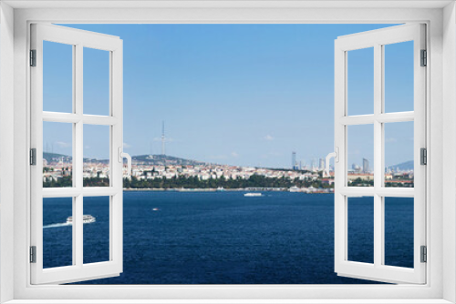 Fototapeta Naklejka Na Ścianę Okno 3D - Istanbul and Bosporus panoramic view from Topkapi Palace