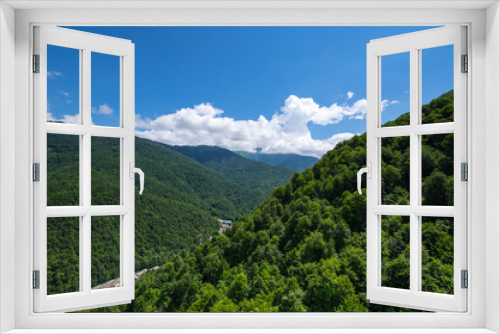 Fototapeta Naklejka Na Ścianę Okno 3D - View of Caucasian mountains