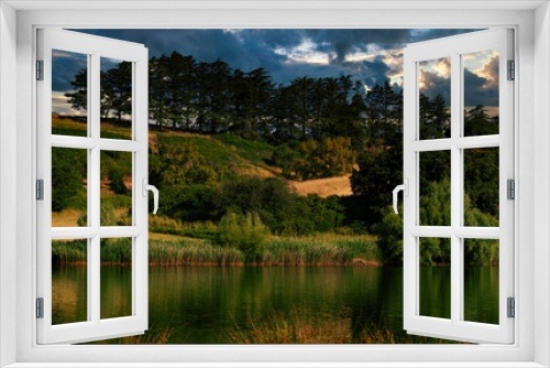 Fototapeta Naklejka Na Ścianę Okno 3D - Panorama lacustre