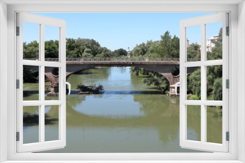 Fototapeta Naklejka Na Ścianę Okno 3D - Capua - Ponte dal ponte romano