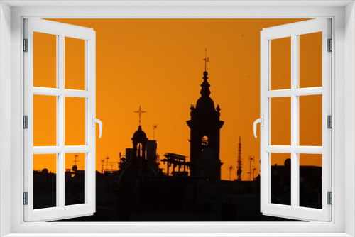 Fototapeta Naklejka Na Ścianę Okno 3D - Atardecer en Triana, Sevilla.