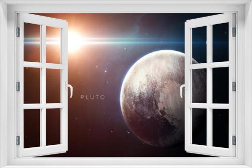 Fototapeta Naklejka Na Ścianę Okno 3D - Pluto - High resolution 3D images presents planets of the solar system. This image elements furnished by NASA.