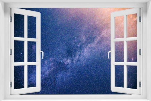 Fototapeta Naklejka Na Ścianę Okno 3D - blue abstract nebula background
