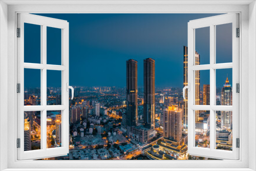 Fototapeta Naklejka Na Ścianę Okno 3D - Night view of Wuxi City, Jiangsu Province, China