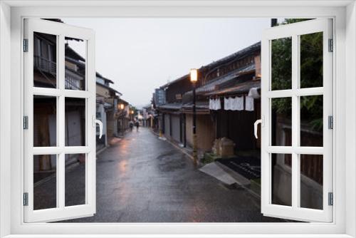 Fototapeta Naklejka Na Ścianę Okno 3D - Barrio de Higashiyama, en Kioto, Japón