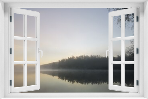Fototapeta Naklejka Na Ścianę Okno 3D - Lake morning