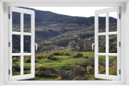 Fototapeta Naklejka Na Ścianę Okno 3D - architecture, background, black forest, countryside, destination, distant, ecology, environment, escape, farming, field, germany, green, hiking, landscape, meadow, mountains, nature, outdoor, outdoors