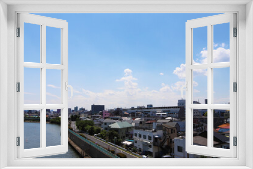 Fototapeta Naklejka Na Ścianę Okno 3D - 東京の下町の風景